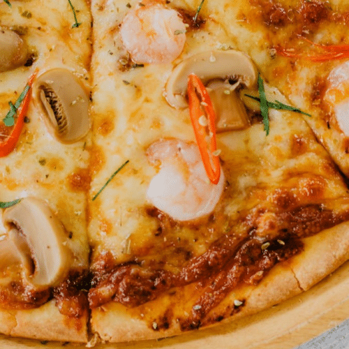 Pizza scampi small