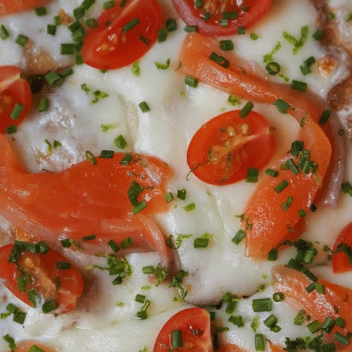 Pizza zalm large