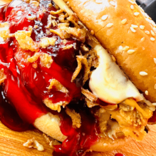 Cherry chickenburger