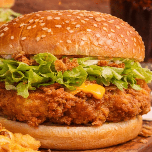 Crispy chickenburger