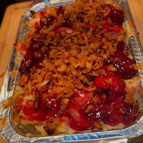 New in town . Kapsalon Cherry chicken