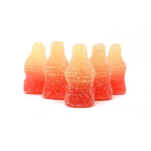 Bouteille coca rose et blanc