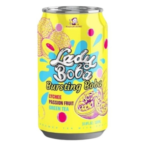 Lady Boba Bubble Tea Lychee Passion Fruit Green Tea