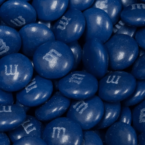 M&m's bleu foncé