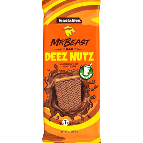 Mr Beast Bar Deez Nutz Milk Chocolate mini