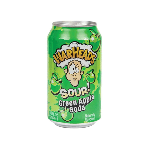 Warheads Sour Green Apple Soda