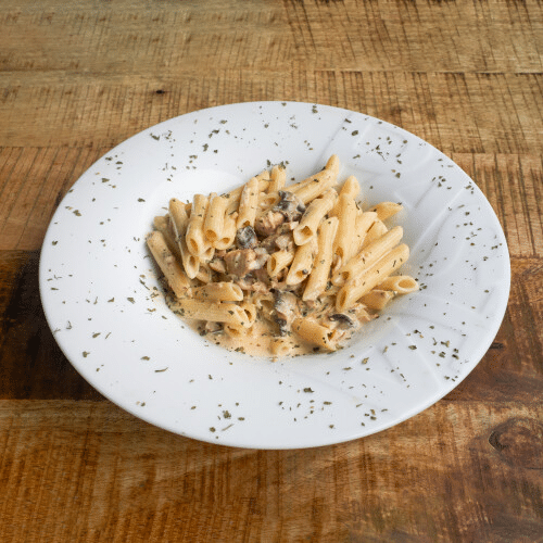 Pasta kip champignons room
