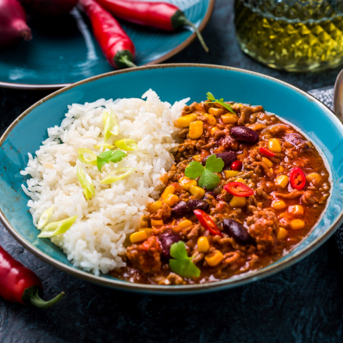 Rice Chilli Con Carne