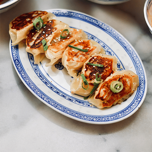 Pan-fried dumplings beef
