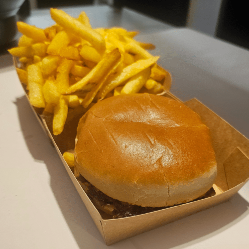 Mdjambo baconcheeseburger + frites