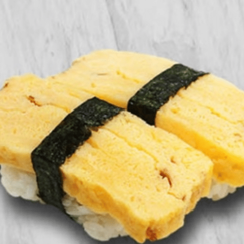 Nigiri avocado of omelet