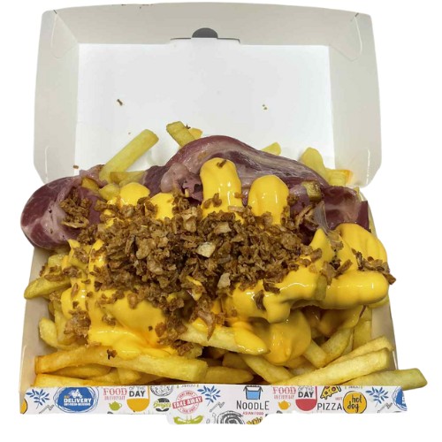 Friet Cheddar met Bacon XXL
