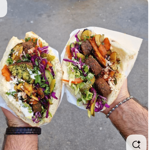 Doner kebab vegetarisch falafel groot