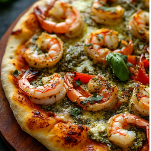 Pizza scampi