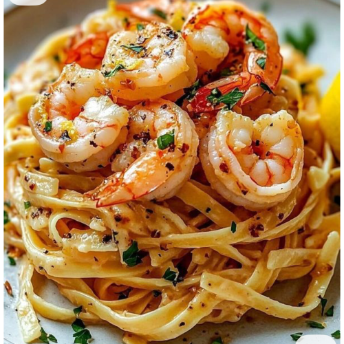 Tagliatelle scampi