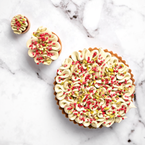 Tarte pistache framboise