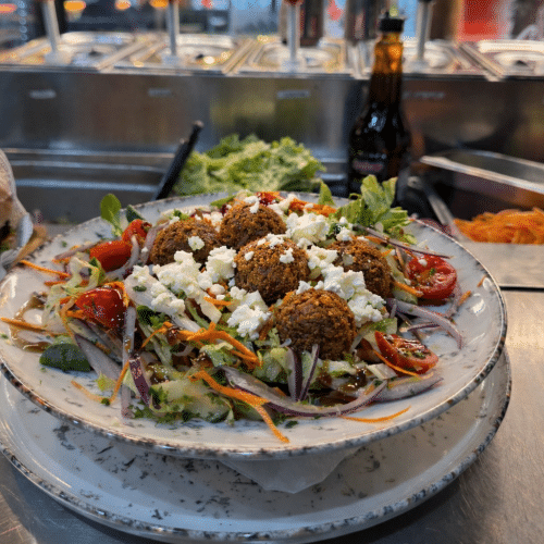 Kapsalon falafel feta