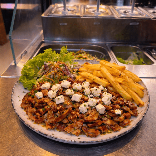 Schotel kip kebab feta kaas