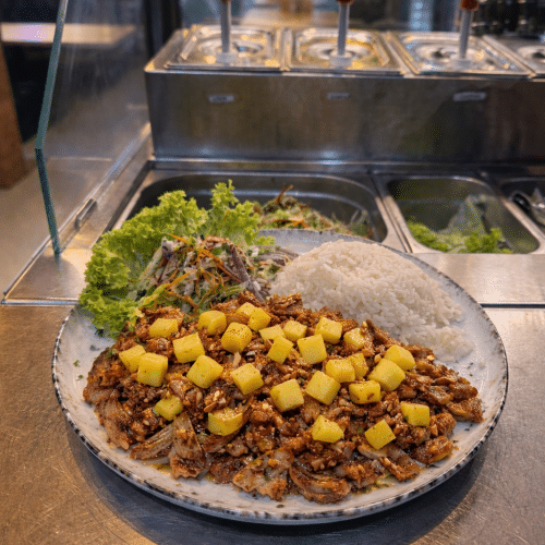 Schotel kip kebab Hawaï