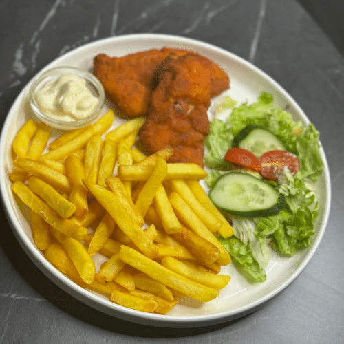 Menu schnitzel kip