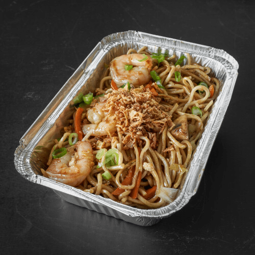 Noedels met scampi