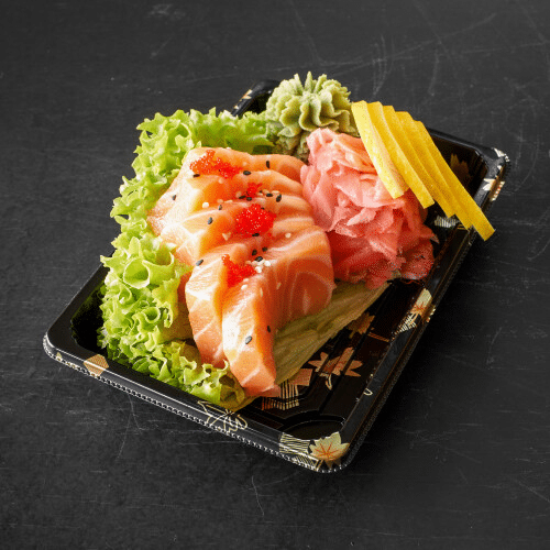 Sashimi zalm-sake