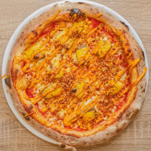 Pizza hamburger cheese