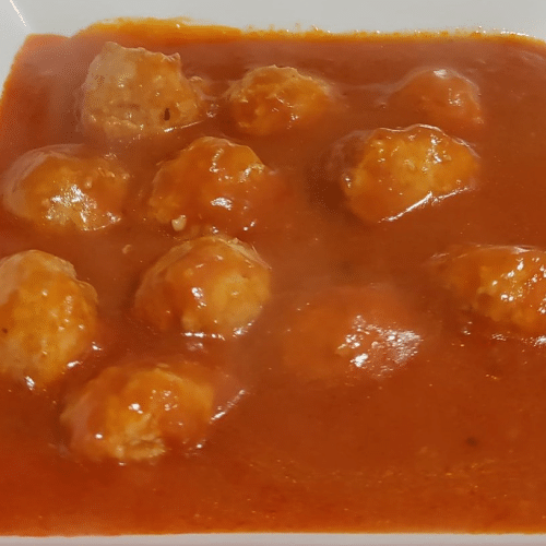 Balletjes in tomatensaus (zonder frietjes)