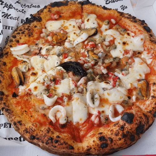 Pizza fruits de mer