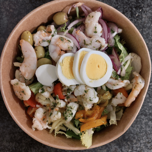 Salade scampi