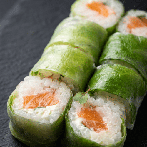 Spring roll saumon cheese