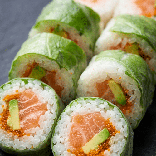 Spring roll saumon masago