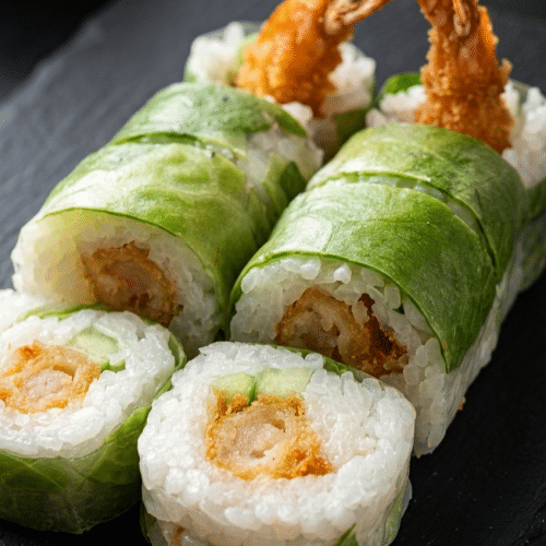 Spring roll tempura crevettes
