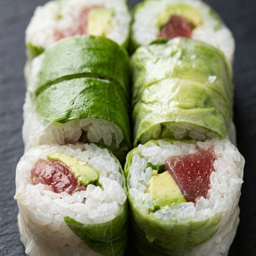 Spring roll thon avocat