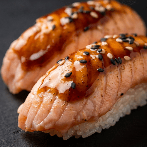 Sushi saumon teriyaki