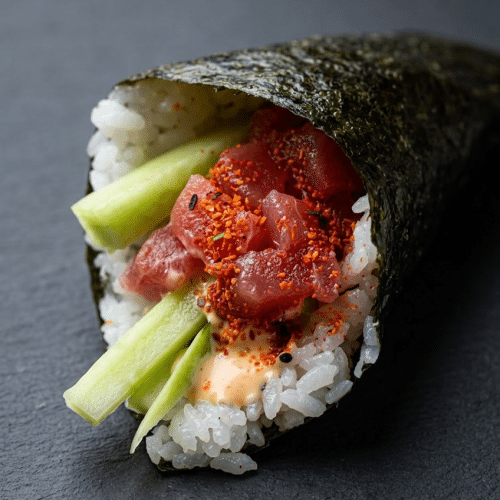 Temaki thon spicy