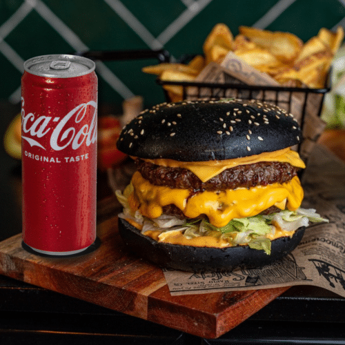 Blacka Double Burger Menu