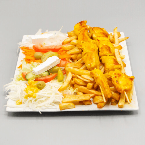 Petite assiette brochette poulet
