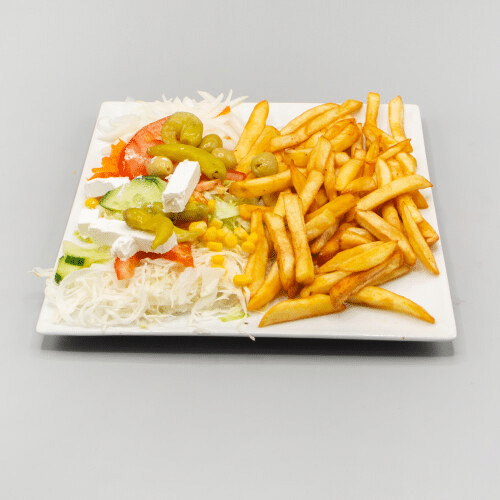 Grande assiette frites/salade