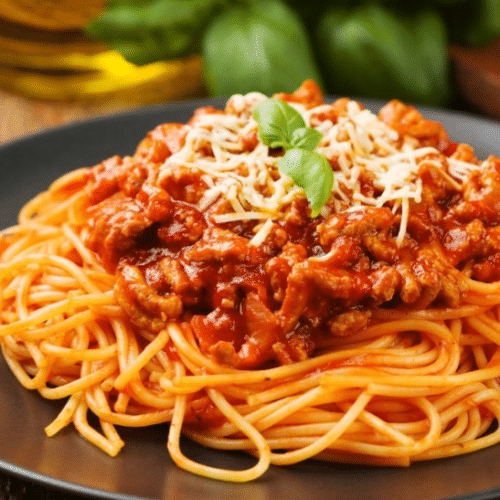 Huisgemaakte spaghetti bolognaise