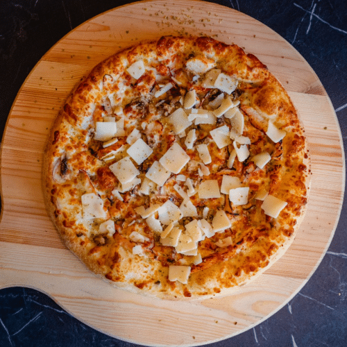 Pizza chicken Alfredo (L)