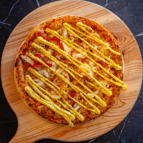 Pizza chicken curry (L)