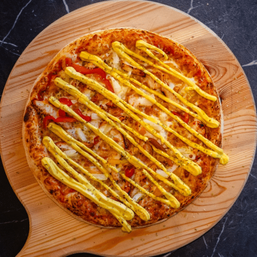 Pizza chicken curry (M)