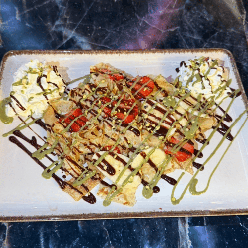 Crêpes pistache