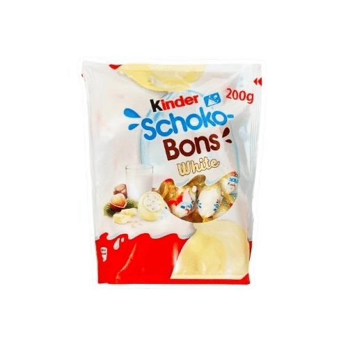 kinder schokobons white