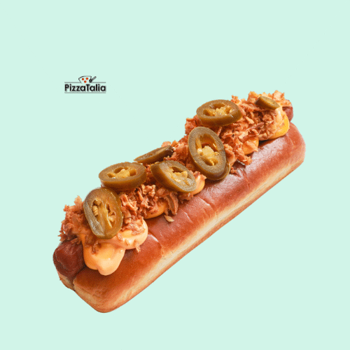 Cheddar spicy hot dog