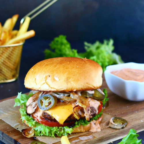 Jalapenos Beef burger