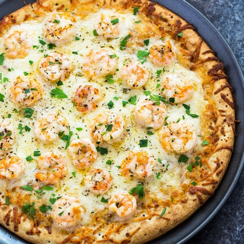 Pizza scampi