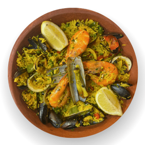 Paëlla de fruit de mer