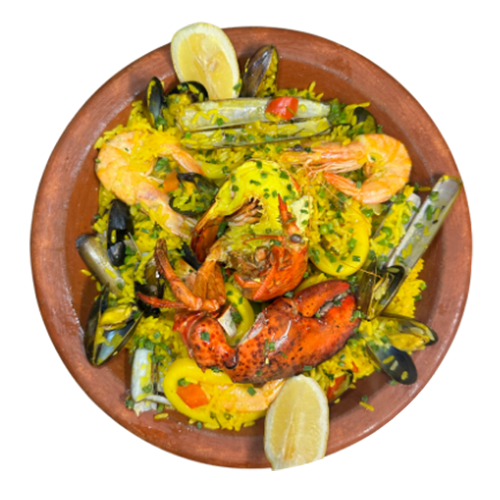 Paëlla royale de fruit de mer